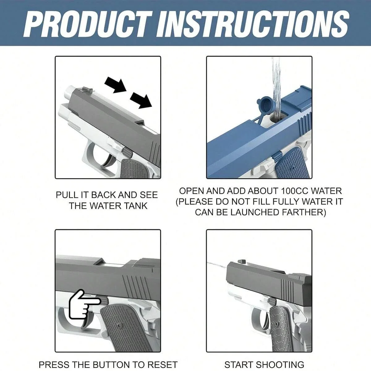 Toy Water Guns Pistol Toy Squi - đánh giá và giá Aquatic Sports