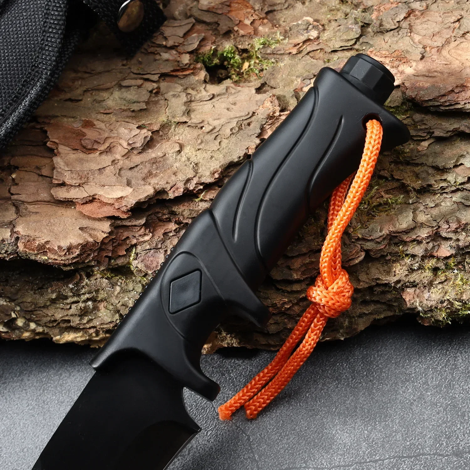 Outdoor EDC Fixed Blade High H - đánh giá và giá Dive Knife Titanium