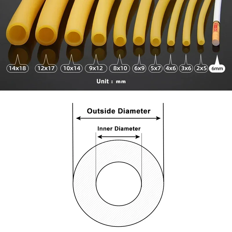 1~10m Nature Latex Rubber Hose - đánh giá và giá Speargun Rubber Band