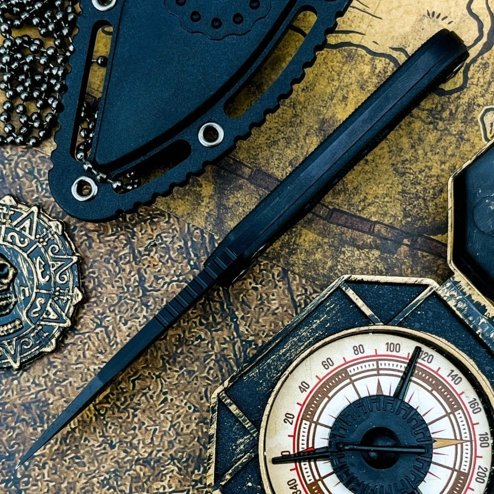 Outdoor Survival Mini Necklace - đánh giá và giá Dive Knife Titanium