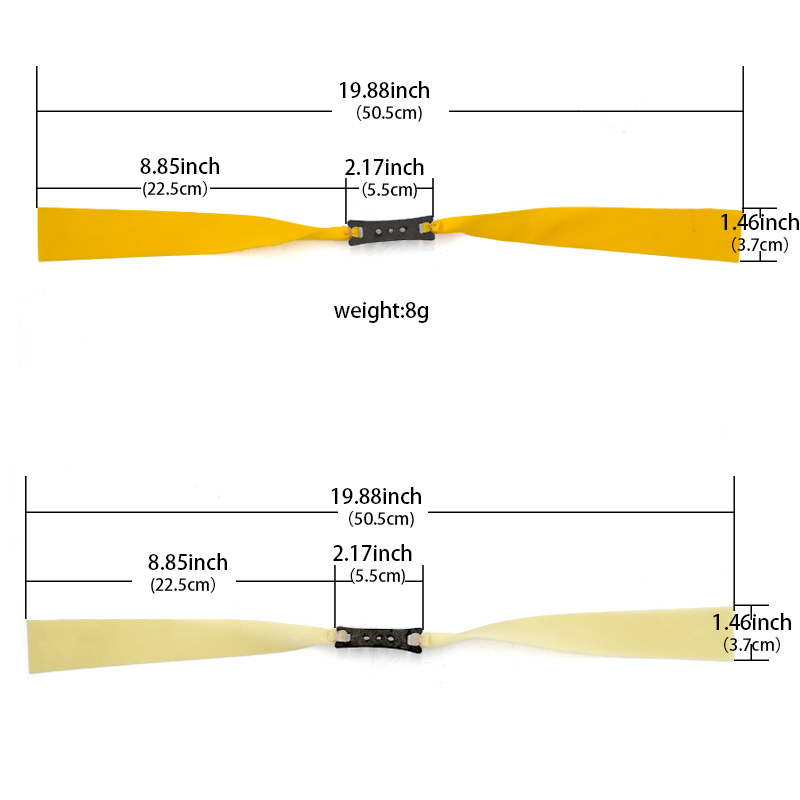 3pcs 3.7cm Large Slingshot Hun - đánh giá và giá Speargun Rubber Band