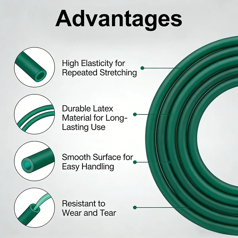 Dark Green Natural Latex Rubbe - đánh giá và giá Speargun Rubber Band